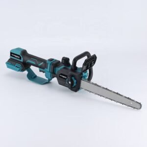 Mini scie à chaîne de poteau électrique de jardin de 12 pouces avec la tronçonneuse télescopique d'élagage à grande vitesse de batterie au Lithium sans brosse de 21V pour le bricolage